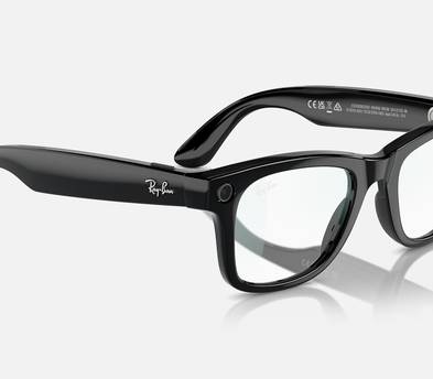 Ray-Ban Meta AI Wayfarer Glasses 12 MP Video Camera Clear / Black - RayBan (IE)