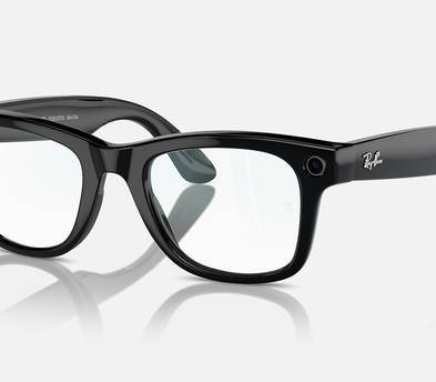 Ray-Ban Meta AI Wayfarer Glasses 12 MP Video Camera Clear / Black - RayBan (IE)