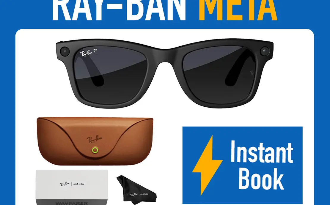 Ray-Ban Meta AI Wayfarer Glasses Video Sunglasses Polarized Black - RayBan (IE)