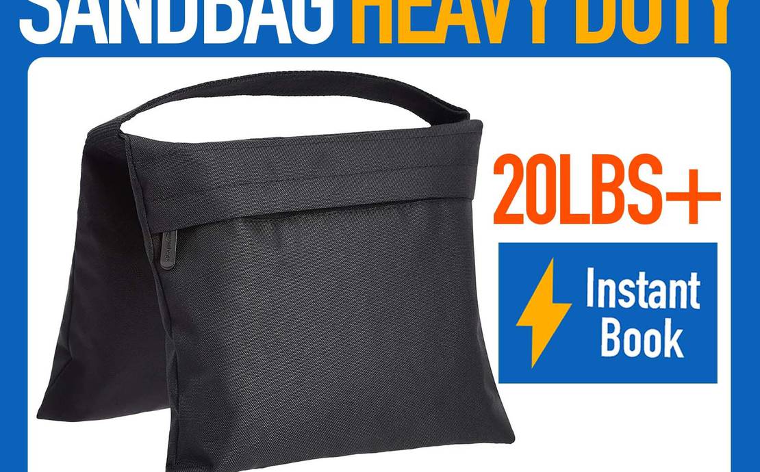 Heavy Duty Filled Sandbags - Black - 20lbs+