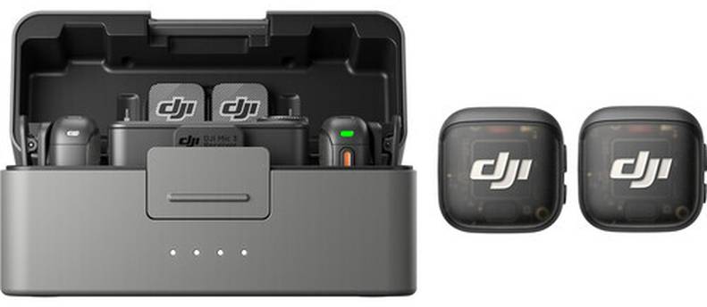 DJI Mic 3 2-Person Compact Wireless Microphone System/Recorder for Camera & Smar