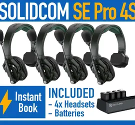 Hollyland Solidcom SE Pro 4S 4-Person Full-Duplex Single-Ear Headset Intercom IE