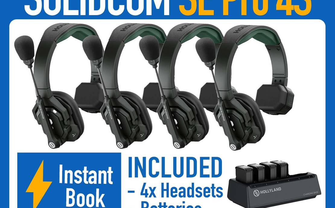 Hollyland Solidcom SE Pro 4S 4-Person Full-Duplex Single-Ear Headset Intercom IE