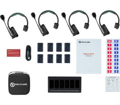 Hollyland Solidcom SE Pro 4S 4-Person Full-Duplex Single-Ear Headset Intercom IE