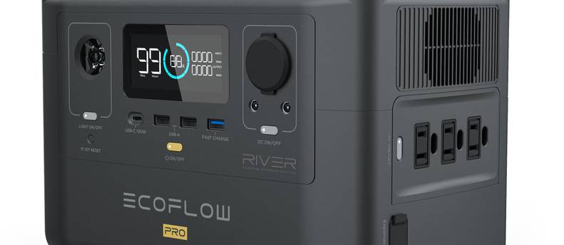 EcoFlow RIVER Pro Portable Power Station 720Wh 600W Solar Generator