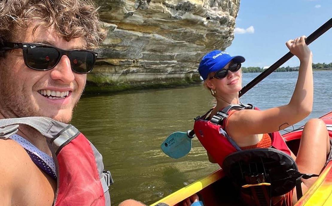 2 Hour Starved Rock Guided Kayak Tour-Tandem Kayak(for 2 ppl)