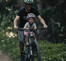 Kids ride shotgun-bike seat