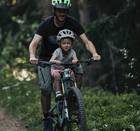 Kids ride shotgun-bike seat