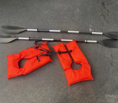 Ready-to-Launch Tandem 12 Foot Kayak (Oars & Vests Included) (1 of 2 Kayaks)