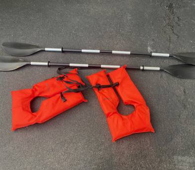 Ready-to-Launch Tandem 12 Foot Kayak (Oars & Vests Included) (1 of 2 Kayaks)