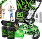 50ft slackline kit with tree protectors and safety line