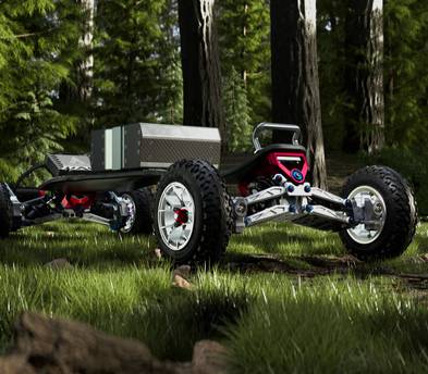 Acedeck NYX Z3 Offroad Electric Mountainboard eSkate Skateboard with MBS Bindings